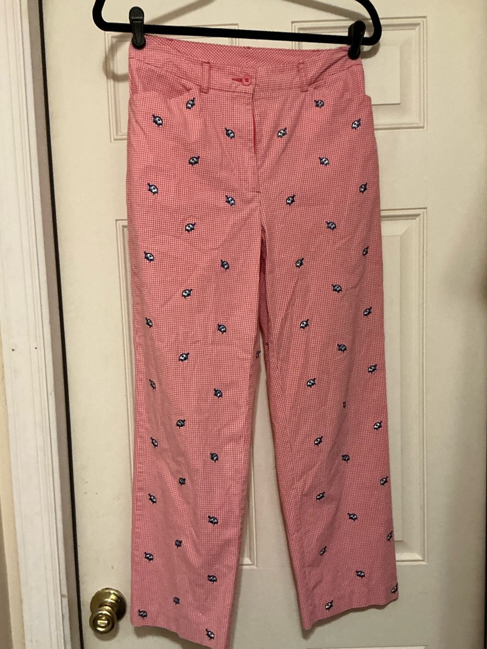 ⛳️ Charter Club Golf Pink Gingham Embroidered Golf Pants ⛳️